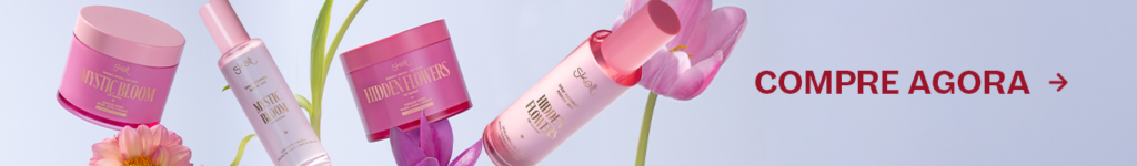 Conheça a Secret Garden Collection da Skelt, formada por perfumes mist e body creams com fragrâncias florais.