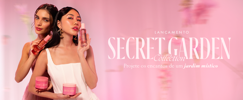 Conheça a Secret Garden Collection da Skelt, formada por perfumes mist e body creams com fragrâncias florais.