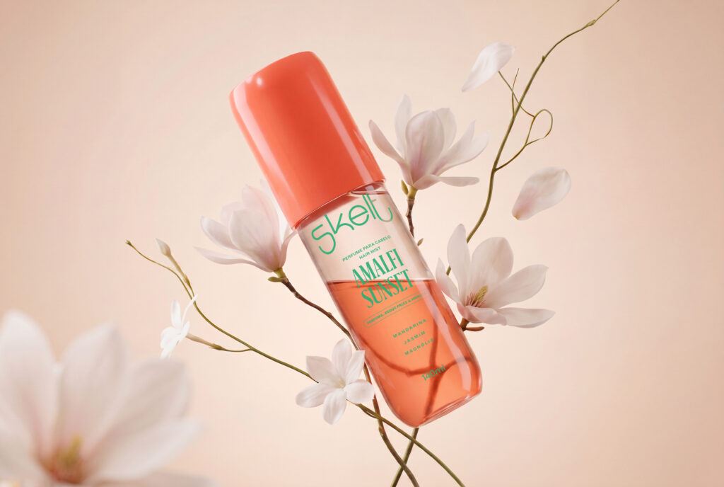 Fragrância Amalfi Sunset agora para seus cabelos. 1 Perfume para cabelo 02